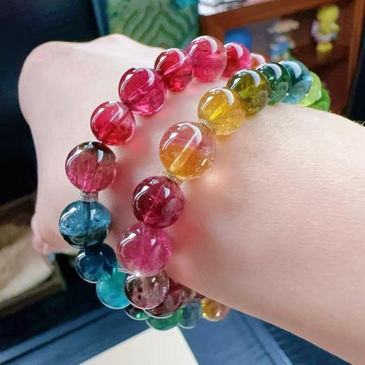 8mm-9mm多圈西瓜碧玺手串 商品图4