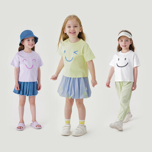 马克珍妮新款 女童全棉短袖T恤230808 商品图1