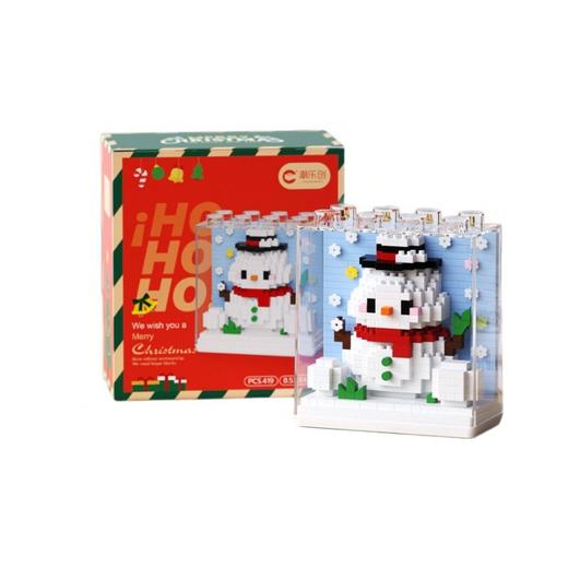 圣诞老人积木微小颗粒拼装益智摆件雪人圣诞树男女孩子圣诞节礼物 商品图4