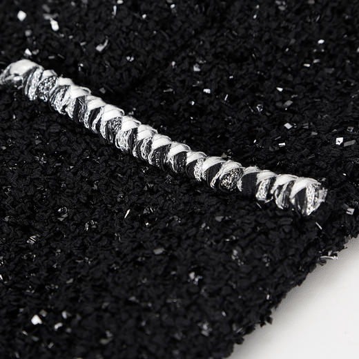 QE101斯尔丽25春季新款低调奢华箱式小香风手工编制装饰边直身型外套 商品图7