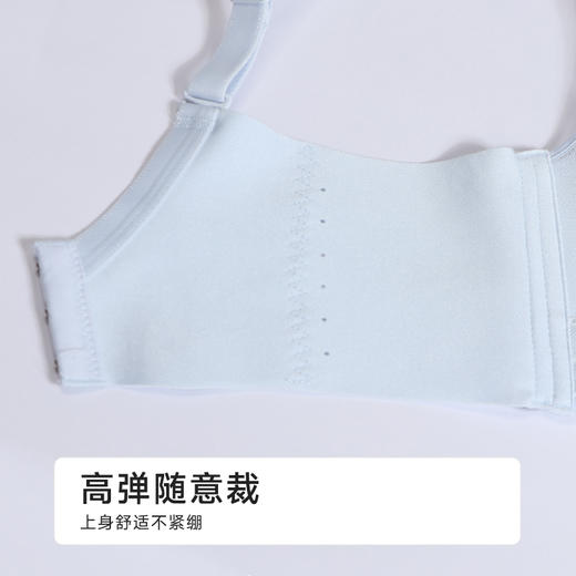 都市丽人自然舒适B杯常规内衣薄蕾丝树脂胶圈常规文胸LBH1M3 商品图8