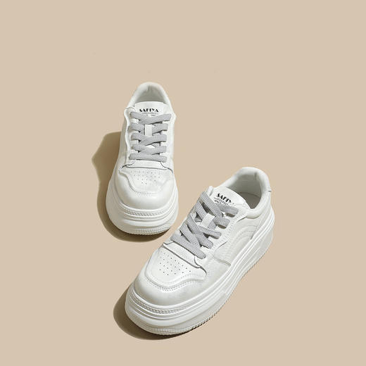 品质好货|Safiya/索菲娅2025春秋新款休闲厚底小白鞋板鞋SFD1112715 商品图5