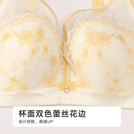都市丽人完美包容内衣D:超薄蕾丝软钢圈常规文胸LBH2J5 商品图4