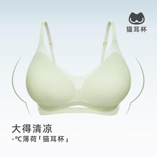 【E】素肌良品【猫耳杯】小清凉-外扩型胸内衣（送替换杯垫）MX211 商品图4