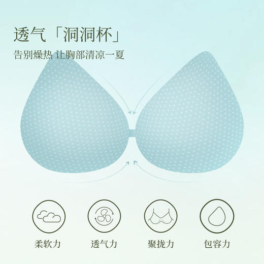 【E】素肌良品-全新透气高包容 ·「天使之翼」-升级固定杯MX159A 商品图2