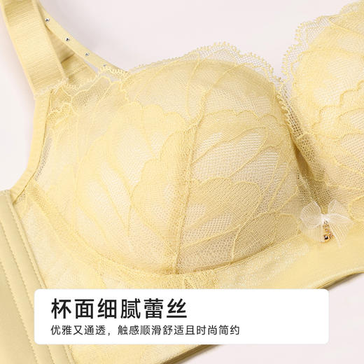 都市丽人舒软挺塑调整型文胸A:加厚B:中厚蕾丝无钢圈塑身文胸LJH1A3 商品图4