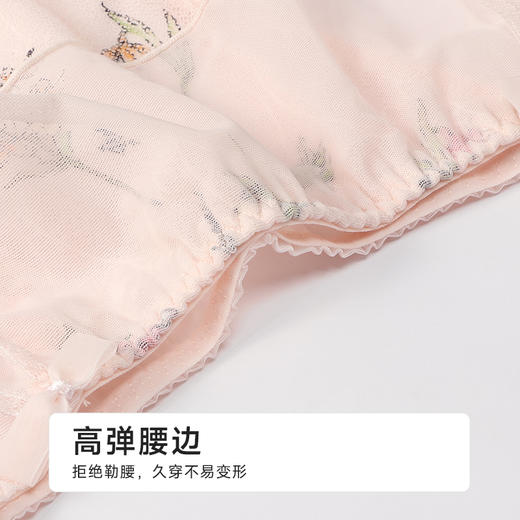 都市丽人薄透丝滑三角内裤蕾丝配套内裤LPH2N1 商品图5