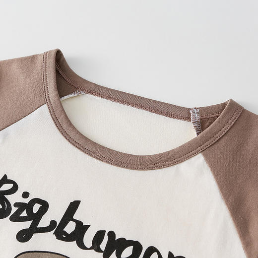 【7A抗菌纯棉】棉花堂2025年夏款活力撞色透气短袖T恤童装F251118 商品图8