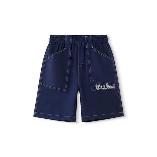 英氏儿童裤子夏季百搭休闲工装裤中大童中裤透气男童裤子2025新款 商品图4