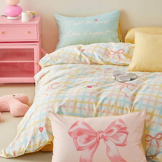 多喜爱 全棉卡通印花 四件套 织梦甜心 商品图3