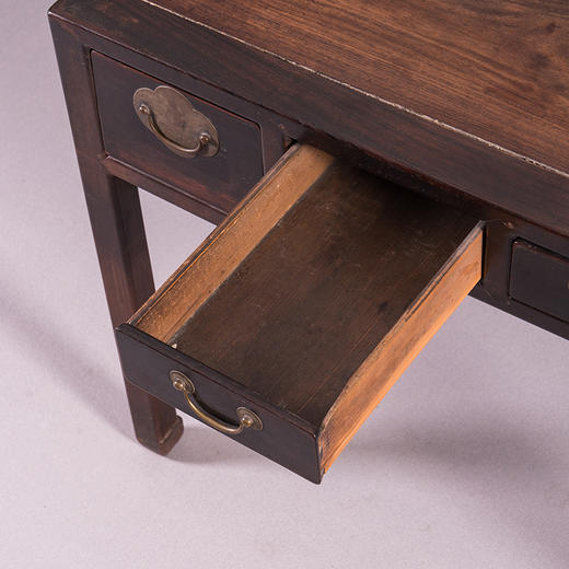 清 红木褡裢式四屉书桌 商品图3