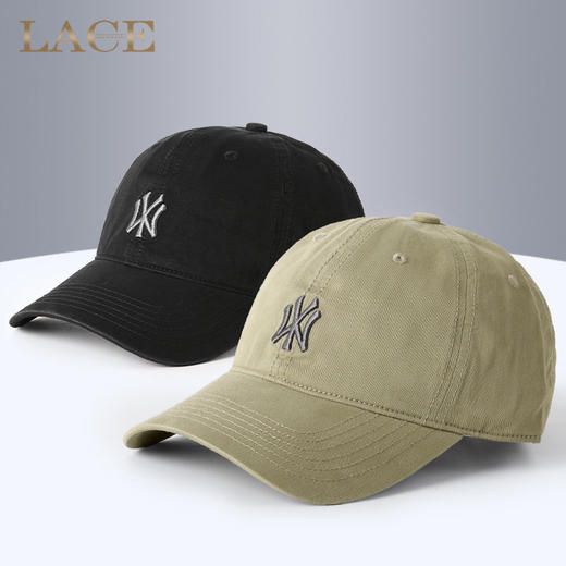 帽子女新款鸭舌帽情侣字母刺绣棒球帽大秋季显气质防晒遮阳帽春夏 商品图0