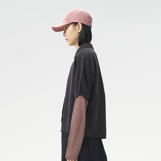 北极狐 女户外运动短袖衬衫 2025新款汉麻春夏休闲衬衣14600200 商品图2
