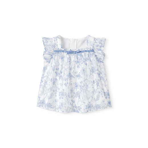 【商场同款】英氏女童短袖T恤夏季透气百搭背心国风上衣2025新款 商品图4