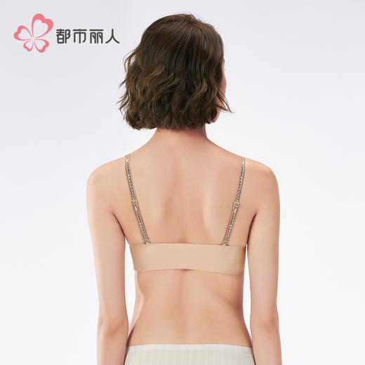 都市丽人无痕B杯无痕内衣中厚泳布无钢圈常规文胸LBH1A5 商品图3