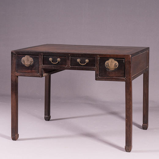 清 红木褡裢式四屉书桌 商品图4