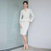 IWY/气质小香风西装套裙女春季长袖播音上镜职业装美容院工作服CS1864 商品缩略图2