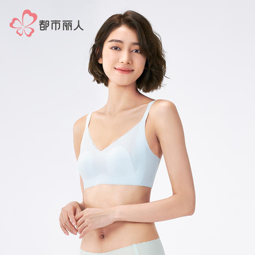 都市丽人超薄杯VBRA内衣超薄泳布无钢圈文胸LBH6K8 商品图2