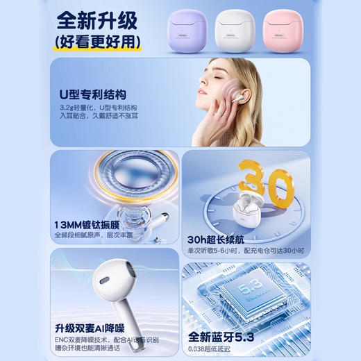 remax睿量蓝牙耳机2024新款 商品图5