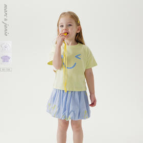 马克珍妮新款 女童全棉短袖T恤230808