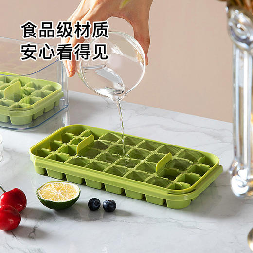 塑料冰块冰格膜具模具硅胶按压冰格制冰器易脱模磨具器一键脱冰 商品图2