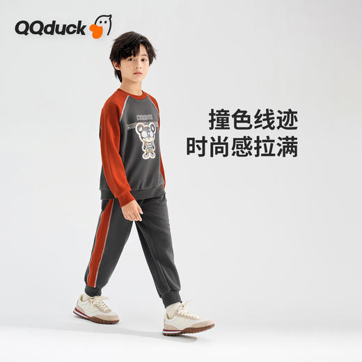 【清仓捡漏】【两件套】【120-165】【可可鸭】男童春秋卫衣卫裤套装 商品图3