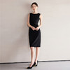 IWY/经典黑色无袖连衣裙女气质百搭西装内搭套裙职业裙装工作服Q1257 商品缩略图4