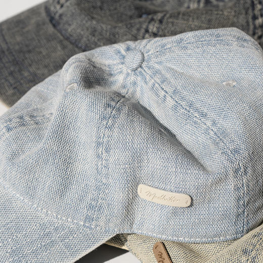 疯帽子 25春夏韩版复古做旧破洞鸭舌帽纯棉透气显脸小棒球帽子女RJ011 商品图4