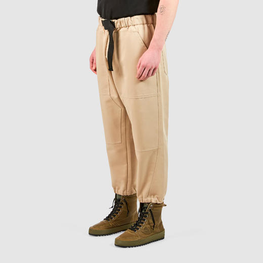 PHILIPPE MODEL 男士徽标贴片棉质休闲裤 米色 PLFU HC35 21 商品图1