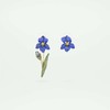 北京仓｜Les Nereides-Siberian Iris-鸢尾花 不对称 耳环［法国设计师］ 商品缩略图1