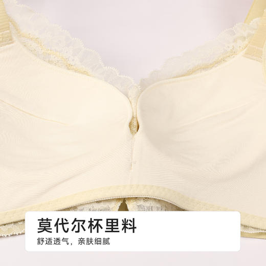 都市丽人舒软挺塑调整型文胸薄蕾丝树脂胶圈塑身文胸LJH2A2 商品图7