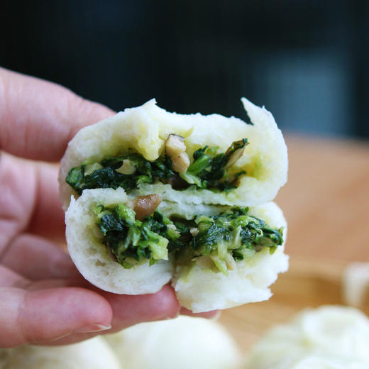 嵊州小笼包，鲜肉味/梅干菜肉味800g/袋，香菇青菜包540g/袋，陈皮黑豆沙包280g/袋 商品图12