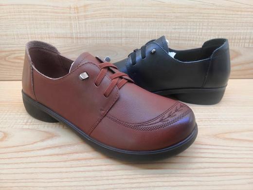 豪行女单鞋新款22394622牛皮舒适中老年皮鞋 商品图5