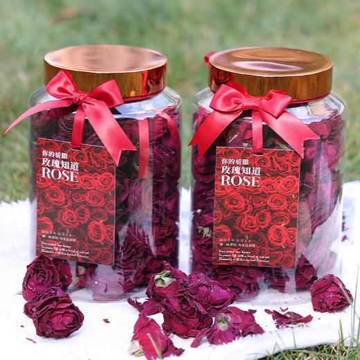 【冻干墨红玫瑰花茶抱抱桶】只取“头水花” 入口满满的玫瑰味 冻干技术定格花香花味 商品图1