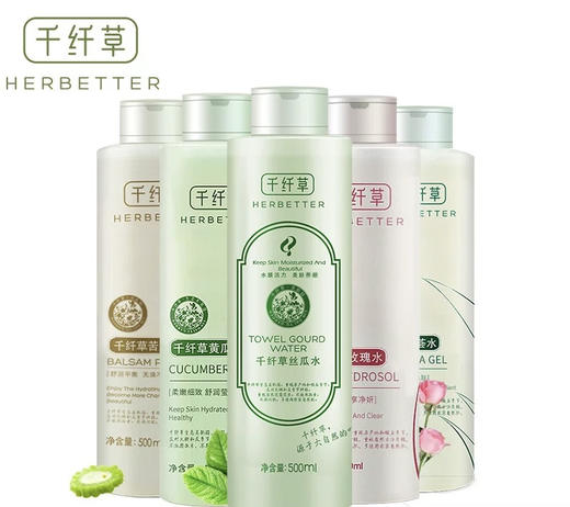 千纤草丝瓜水/芦荟/玫瑰/黄瓜 500ml 商品图0