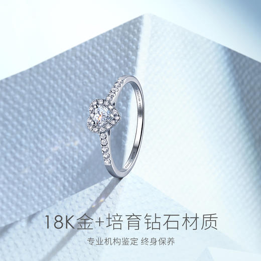 【培育钻石】Fanci范琦星点系列爱你钻戒闪耀款18K金镶嵌培育钻石礼物 商品图2