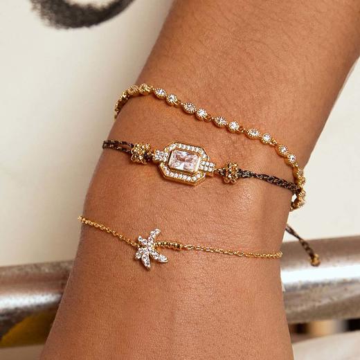 北京仓｜MYA-BAY-GOLD SHINY ART DECO-白色宝石 手链 ［比利时设计师］ 商品图1