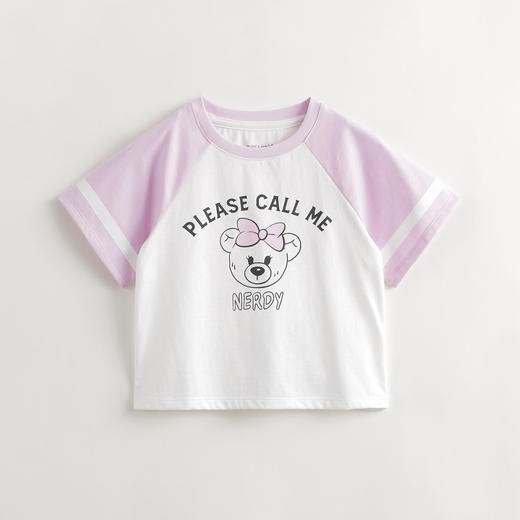 [凉感透气]马克珍妮女童趣味卡通短袖T恤儿童上衣夏装新款240770 商品图3