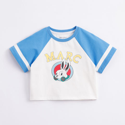 马克珍妮新款夏装 男女童卡通图案纯棉短袖T恤231033 商品图2