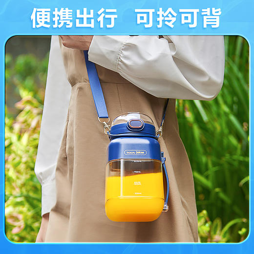 「1年质保 赠肩带」卡屋 便携式吨吨榨汁桶 可碎冰 一机双盖 便携出行 1L大容量 HAY-8302 商品图4