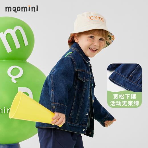 【110-140】【MQDmini】男童春秋牛仔外套挺括百搭夹克 商品图7