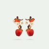 北京仓｜Les Nereides-Robin and apple-红苹果与知更鸟 耳环［法国设计师］ 商品缩略图2