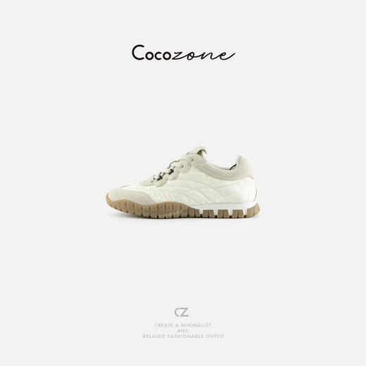 COCO ZONE 春季复古厚底圆头系带百搭休闲鞋CD2A0237 商品图0