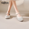 Safiya/索菲娅2025早春圆头低跟浅口百搭魔术贴透气玛丽珍单鞋SFD1111108 商品缩略图4