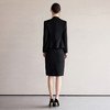 IWY/高级感黑色西装连衣裙两件套女春季新款简约职业套裙C2206+Q1257 商品缩略图4