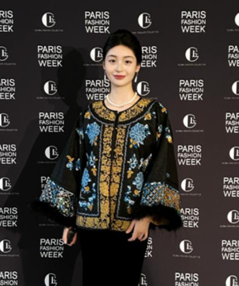 盛唐牡丹| 福寿牡丹三蓝盘金手推绣外套-低领款 商品图0