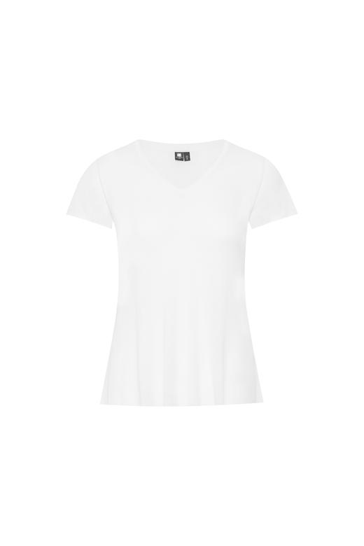 oneup兰精天丝V领短袖散口T恤 商品图7