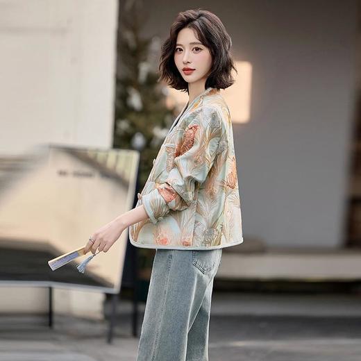 重工刺绣新中式短外套，时尚显瘦短款唐装中国风上衣SUYUE1592 商品图1