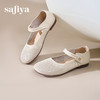 Safiya/索菲娅2025早春圆头低跟浅口百搭魔术贴透气玛丽珍单鞋SFD1111108 商品缩略图5