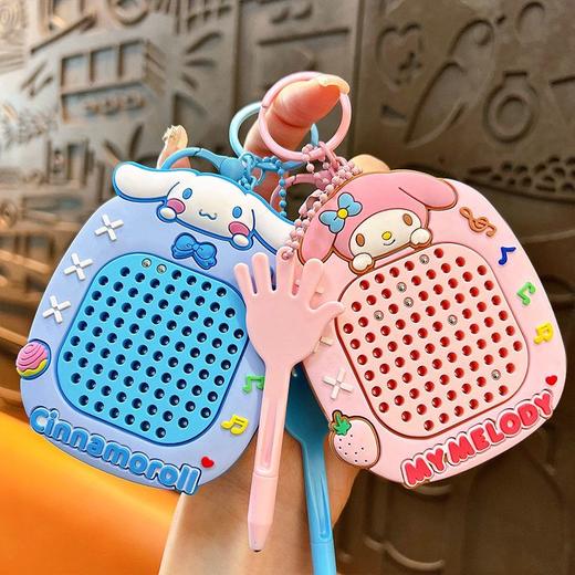 创意新款解压磁吸钢珠画板钥匙扣可爱书包挂件汽车钥匙链礼品批发 商品图2